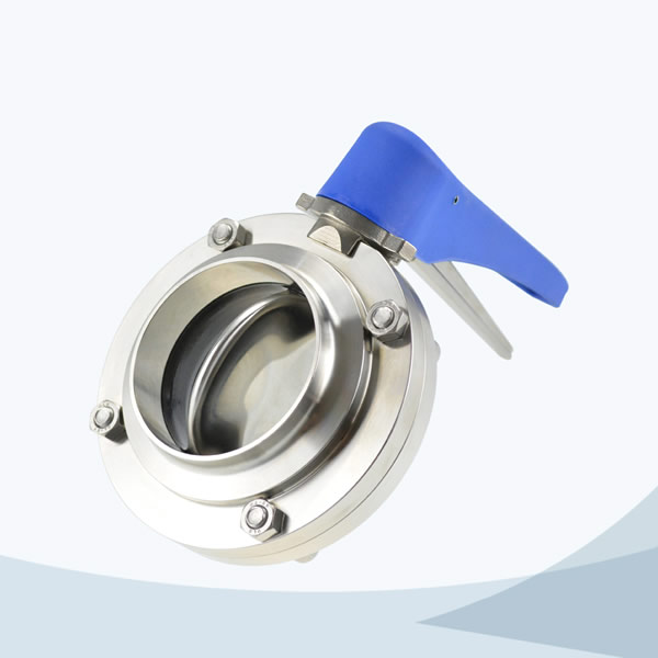 Stainless Steel Sanitary Grade Round Handle Flanged Butterfly Valve Joneng Valves Co Ltd